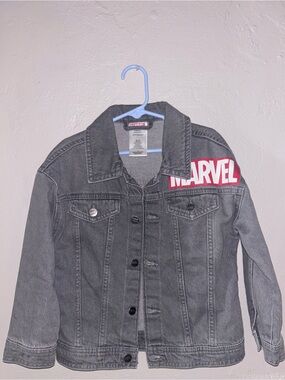 Marvel Grey Kids' Denim Jacket NWOT
